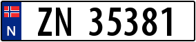 Truck License Plate